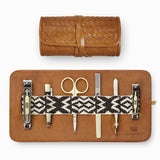 Herringbone Grooming Roll, Tan