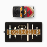 Gaucho Aztec Grooming Roll Canvas Multicolour Black Red Orange Black 1