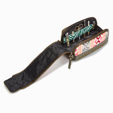 Gaucho Aztec Duo Zip Toiletry Wash Bag Moss Green Grey Pink Yellow 2