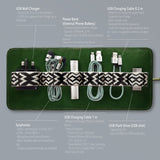 Herringbone Techroll Navy Blue Mobile Phone Accessories Kit Power Bank 5