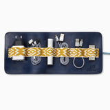 Herringbone Techroll Navy Blue Mobile Phone Accessories Kit Power Bank 1