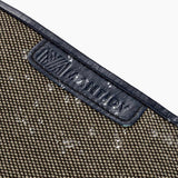 Herringbone Wash Roll Navy Blue Mens Toiletry Hanging Travel Bag 4