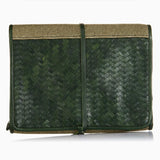 Herringbone Wash Roll Racing Green Mens Toiletry Hanging Travel Bag 6