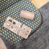 Herringbone Techroll Bordeaux Red Phone Accessories Kit Power Bank 3