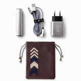 Gaucho Techpack Bordeaux Red Mobile Phone Accessories Kit Power Bank 2