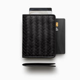 Herringbone Wallet Black 1