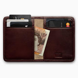 Herringbone Wallet, Bordeaux Red