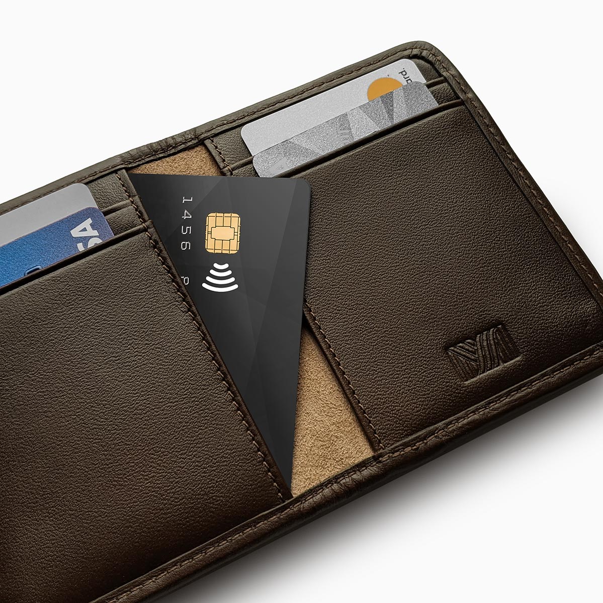 Herringbone Wallet Brown 3