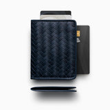 Herringbone Wallet Navy Blue 1