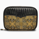 Herringbone Zip Around Toiletry Bag New Lingwood 4