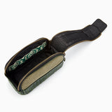 Herringbone Duo Zip Wash Bag Racing Green Mens Toiletry Travel Bag 2