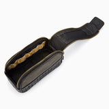 Herringbone Duo Zip Wash Bag Black Mens Toiletry Travel Bag 2