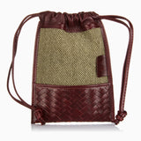 Herringbone Techpack Bordeaux Red Pouch With Power Bank 2