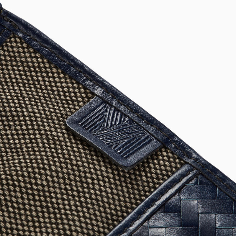 Herringbone Techpack Navy Blue Pouch With Power Bank 3
