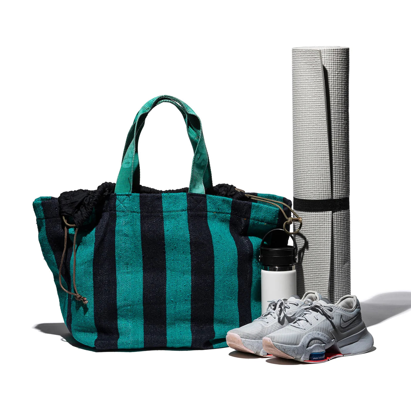 RUG BAG - Turquoise / Navy Blue
