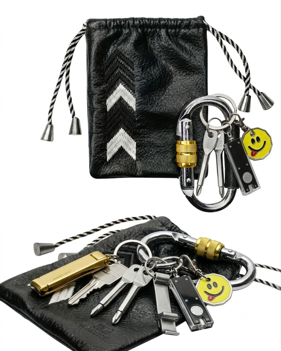 Gaucho Carabiner Pouch, Black