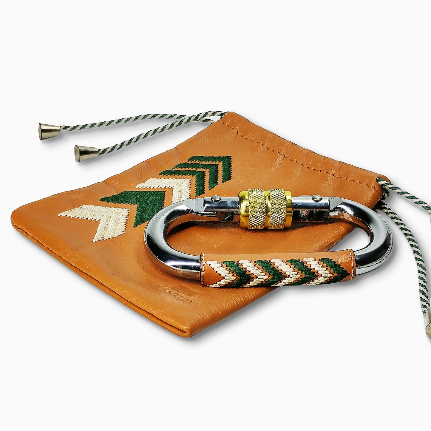 Gaucho Carabiner Pouch, Tan