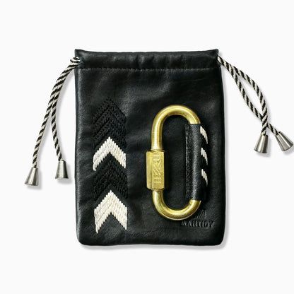 Gaucho Carabiner Pouch, Black