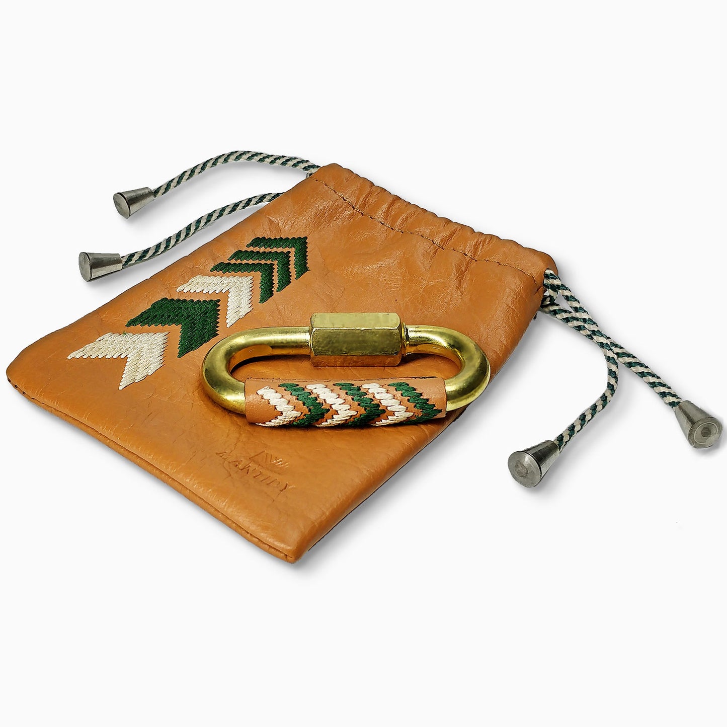 Gaucho Carabiner Pouch, Tan