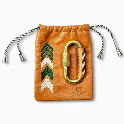 Gaucho Carabiner Pouch, Tan