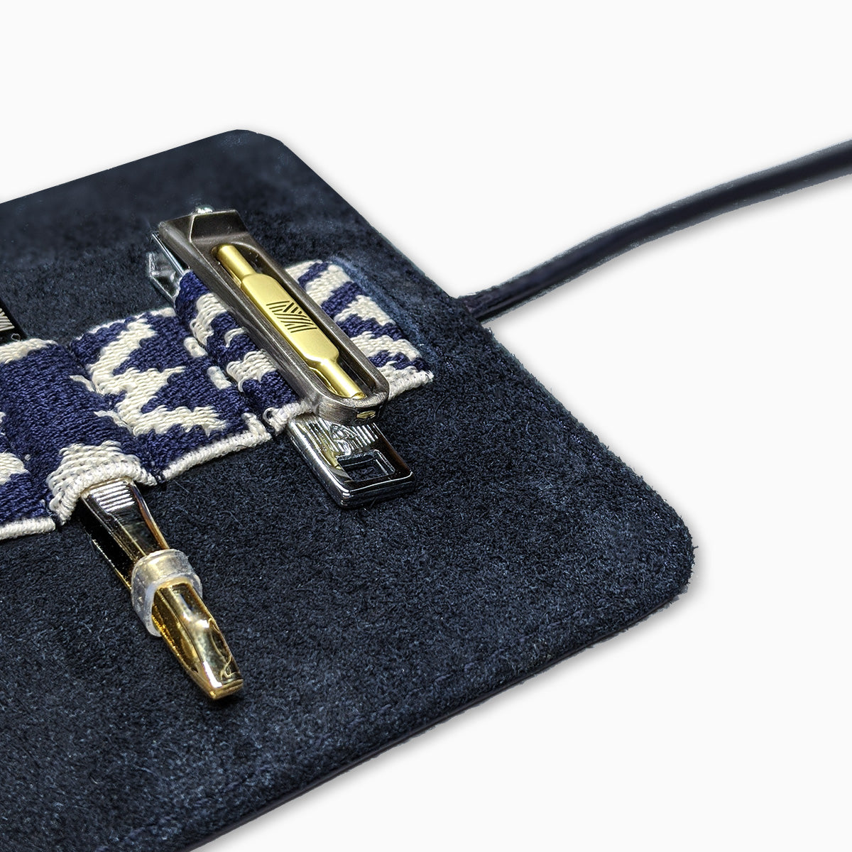 Gaucho Grooming Roll Navy Blue Men S Manicure Set 5