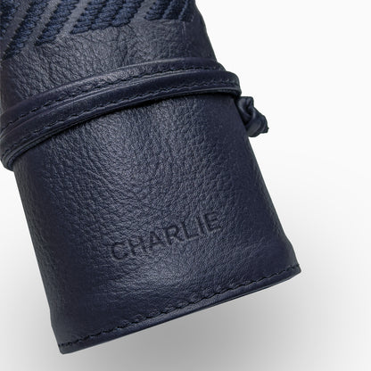 Gaucho Grooming Roll Navy Blue Men S Manicure Set 8