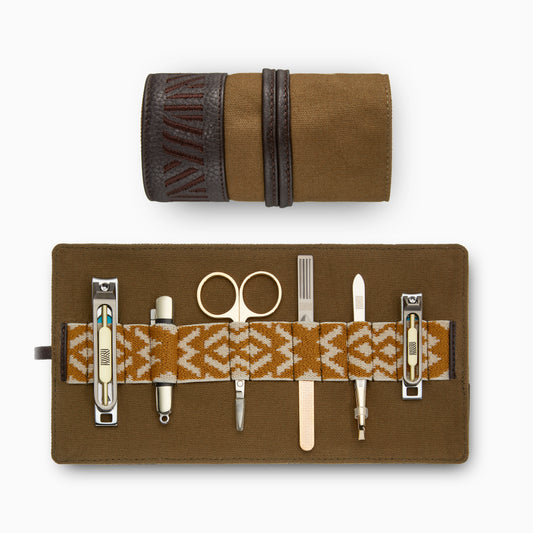 Gaucho Aztec Grooming Roll Canvas Khaki 1