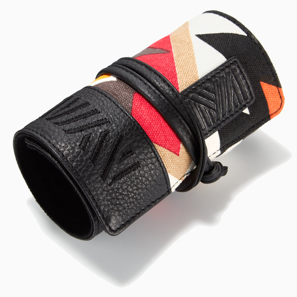 Gaucho Aztec Mini TechRoll, Black (Red/ Orange/ Black)