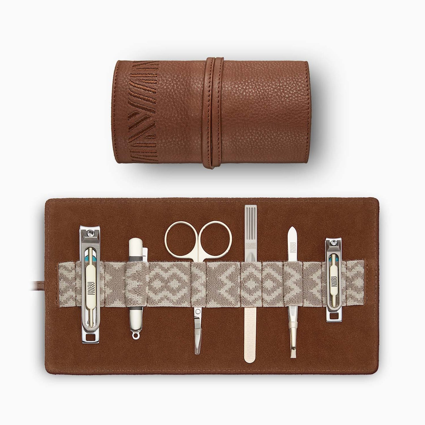 Gaucho Grooming Roll Tan Mens Manicure Set 1