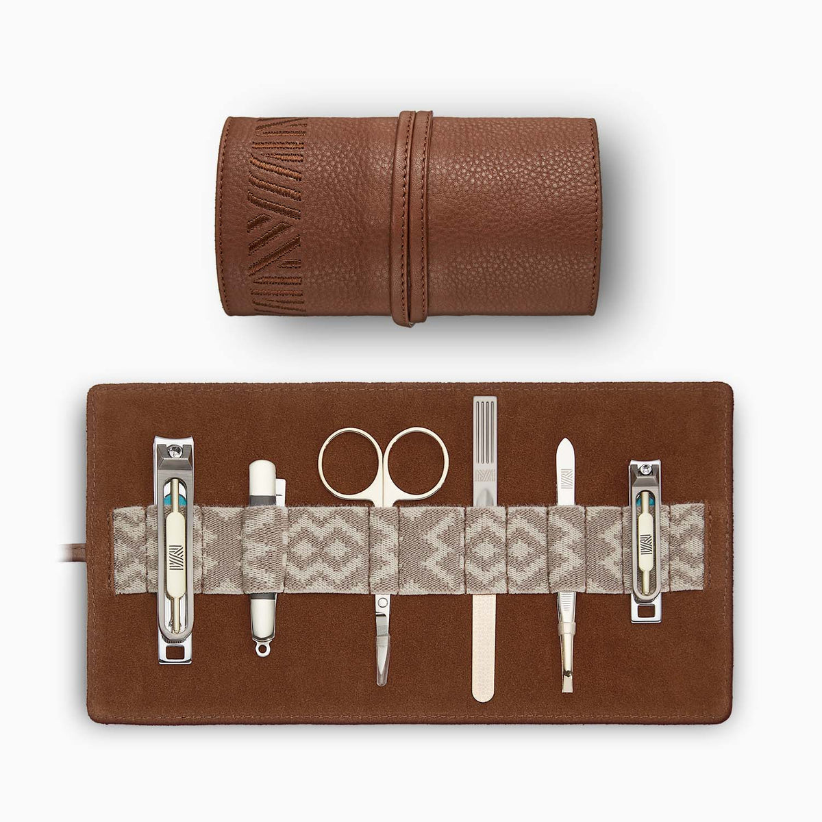 Gaucho Grooming Roll Tan Mens Manicure Set 1