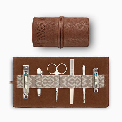 Gaucho Grooming Roll Tan Mens Manicure Set 1