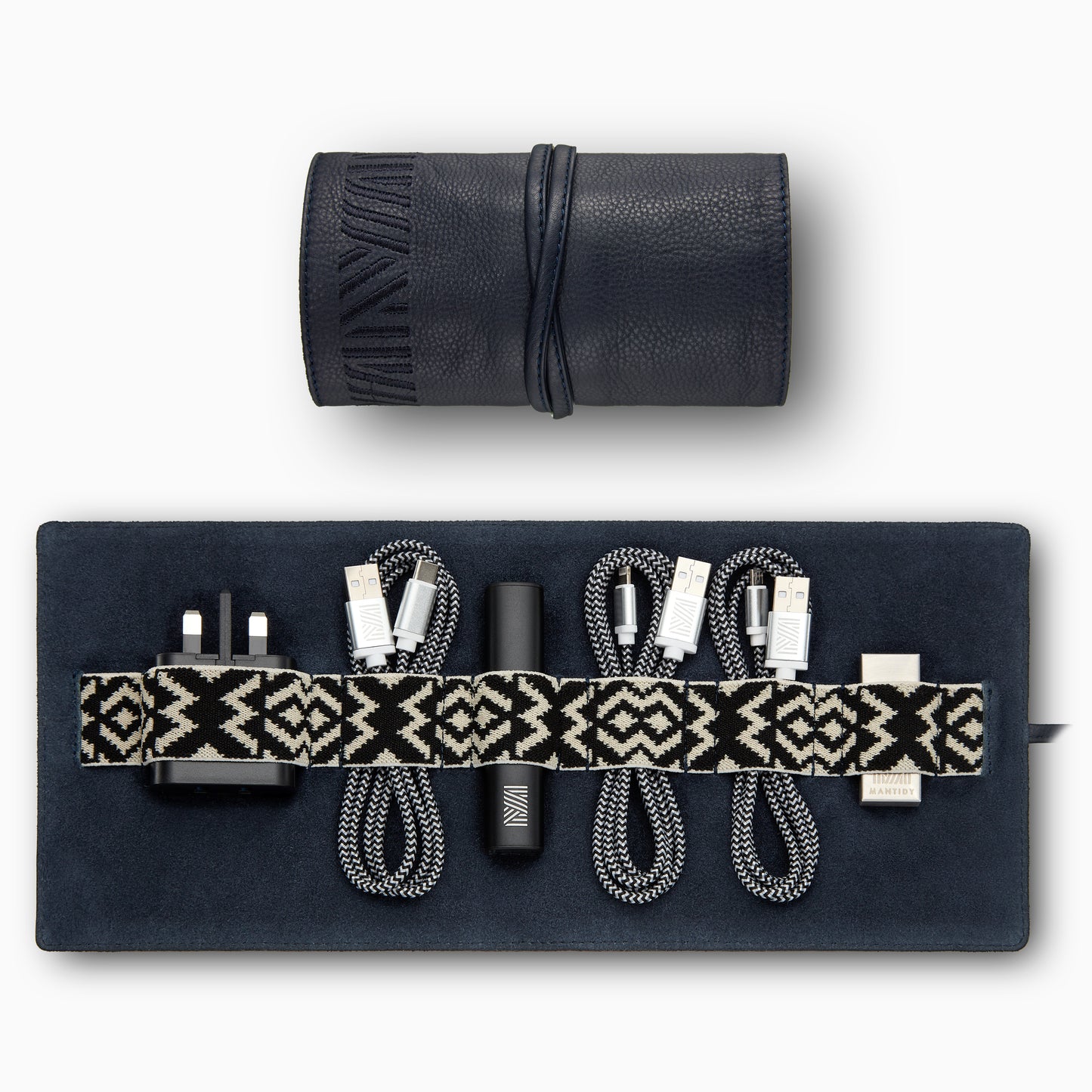 Gaucho Techroll Navy Blue Mobile Phone Accessories Kit Power Bank 1