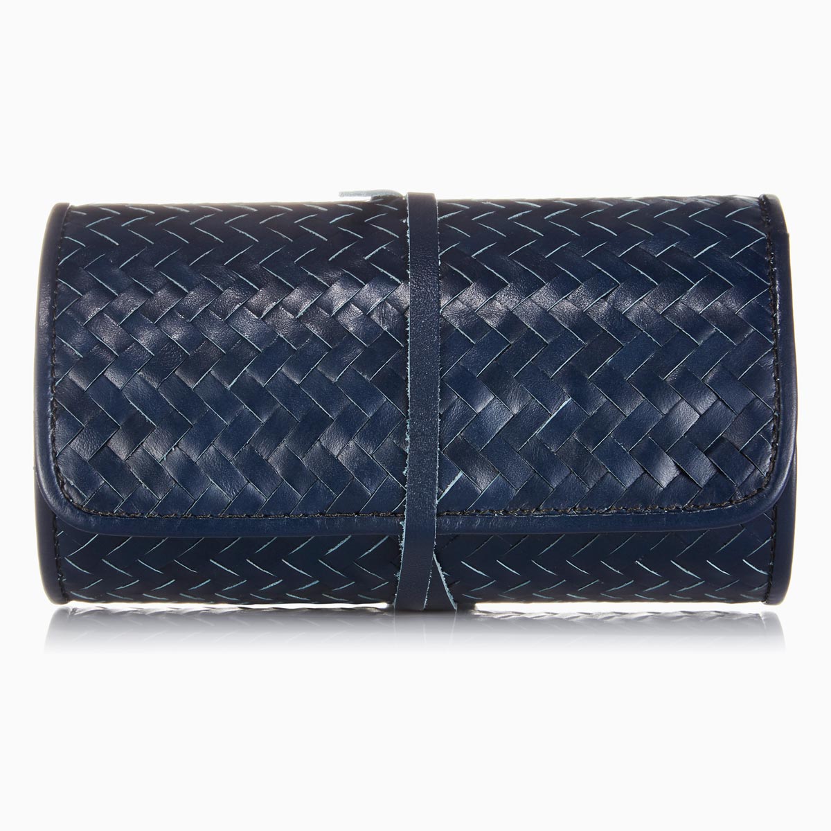 Herringbone Techroll Navy Blue Mobile Phone Accessories Kit Power Bank 6
