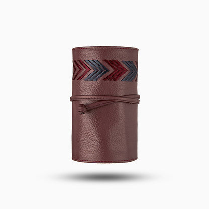Gaucho Grooming Roll Bordeaux Red Men S Manicure Set 6
