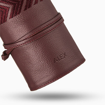Gaucho Grooming Roll Bordeaux Red Men S Manicure Set 9
