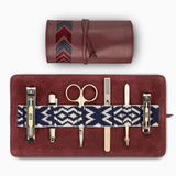 Gaucho Grooming Roll, Bordeaux Red