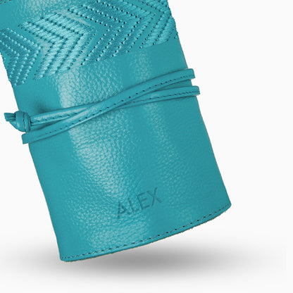 Gaucho Grooming Roll Manicure Set Teal Blue 5