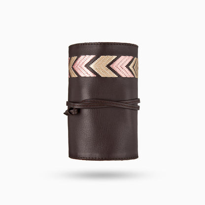 Gaucho Tech Roll Set Dark Brown Pink 2