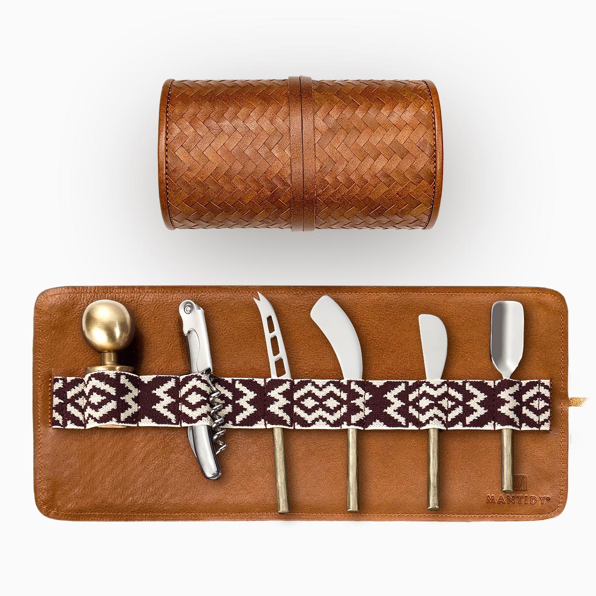 Herringbone Cheese And Wine Roll 2