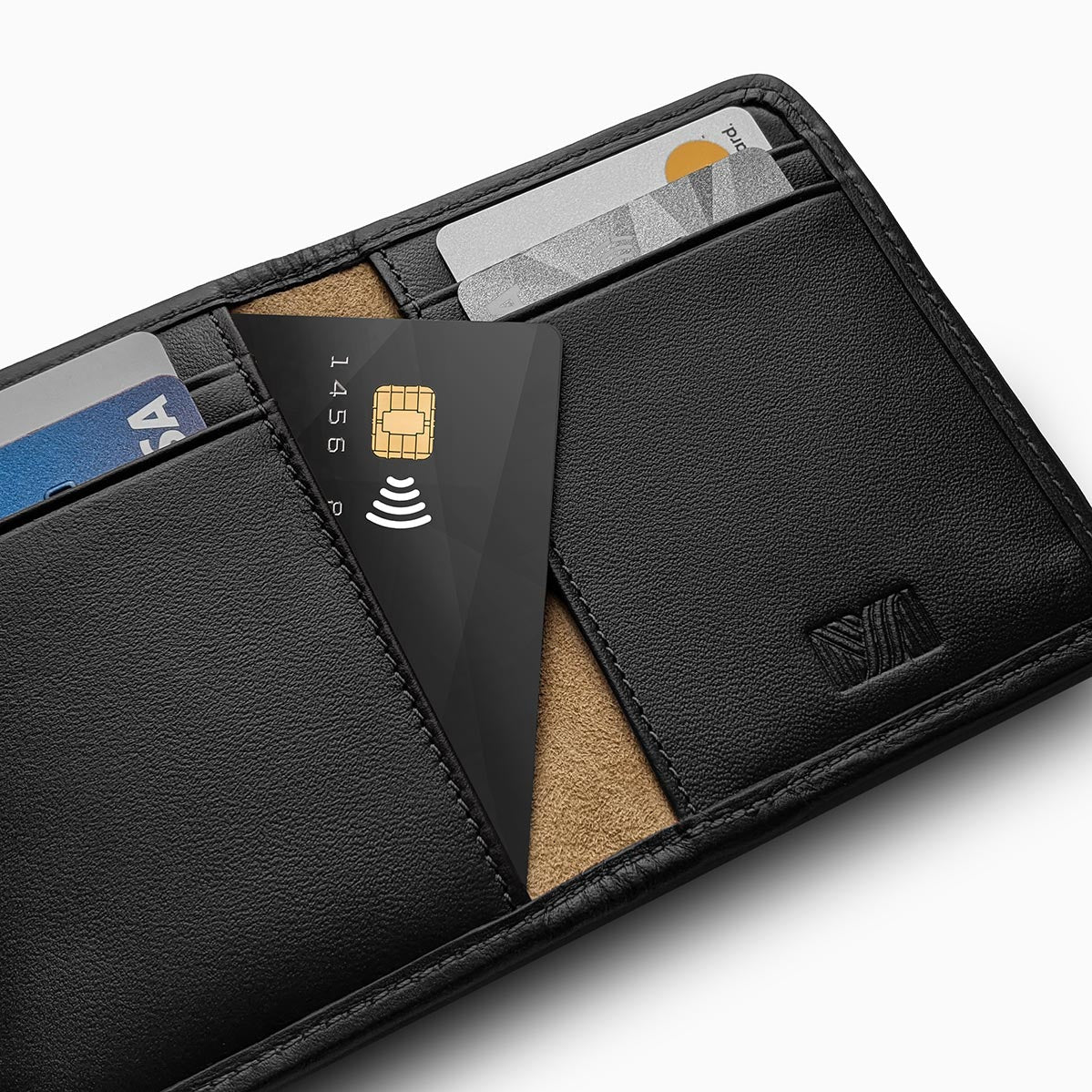 Herringbone Wallet Black 3