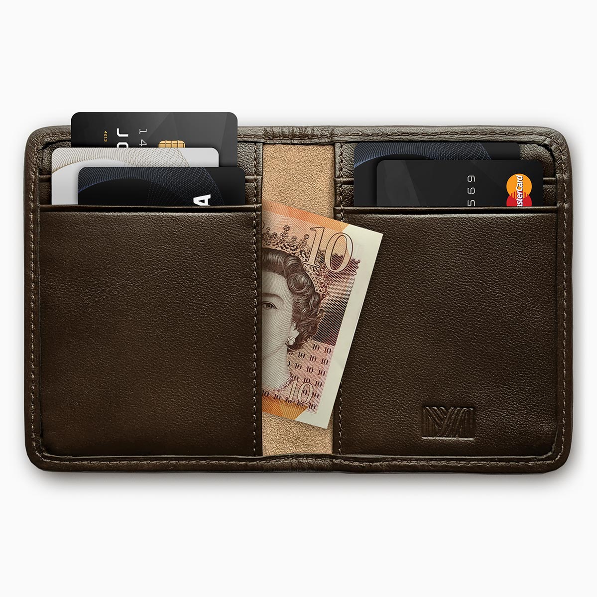 Herringbone Wallet Brown 2