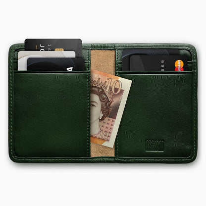 Herringbone Wallet Racing Green 2