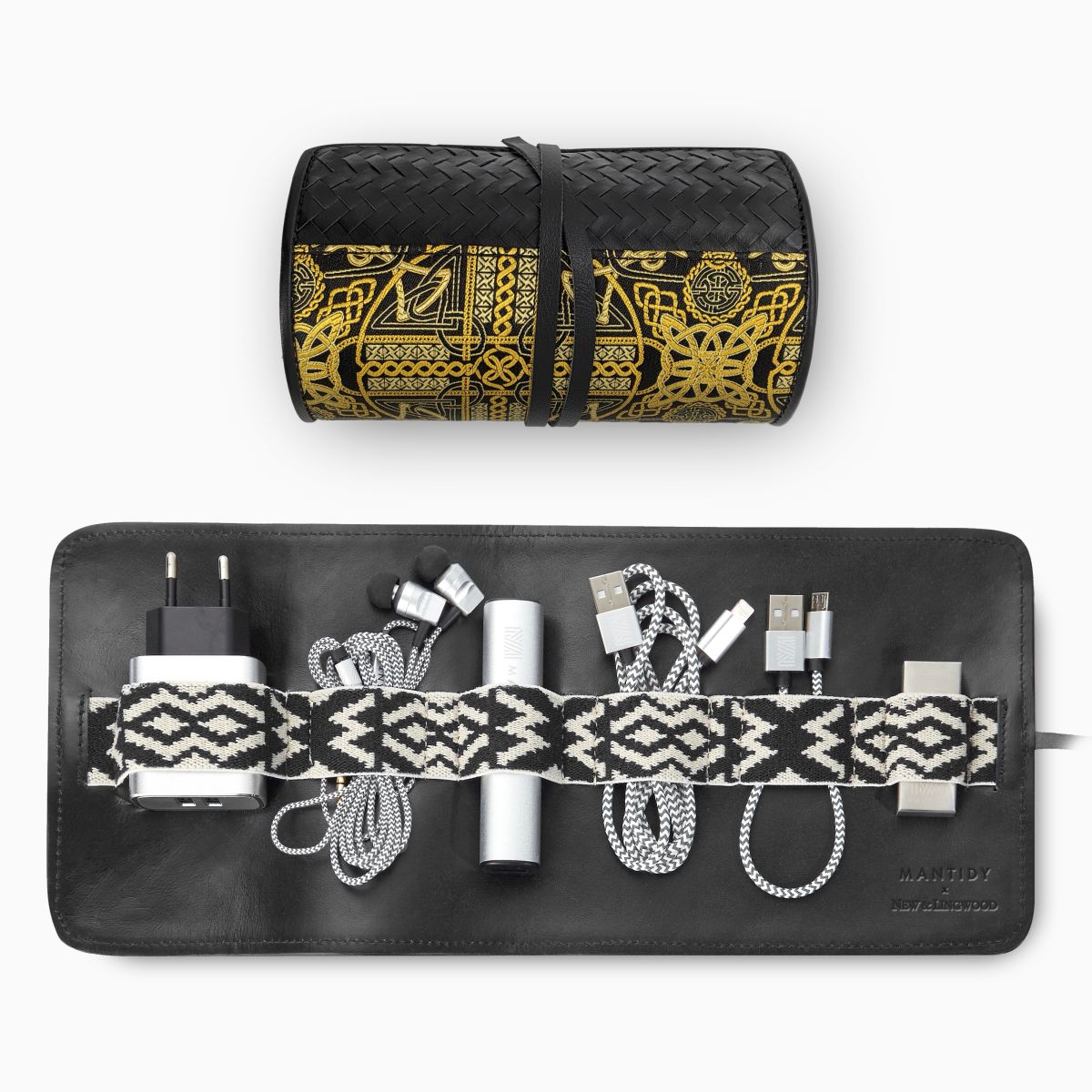 Herringbone Techroll Black New Lingwood 1