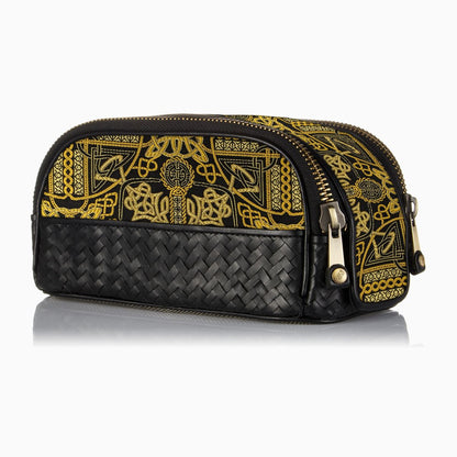 Herringbone Duo Zip Toiletry Bag New Lingwood 3