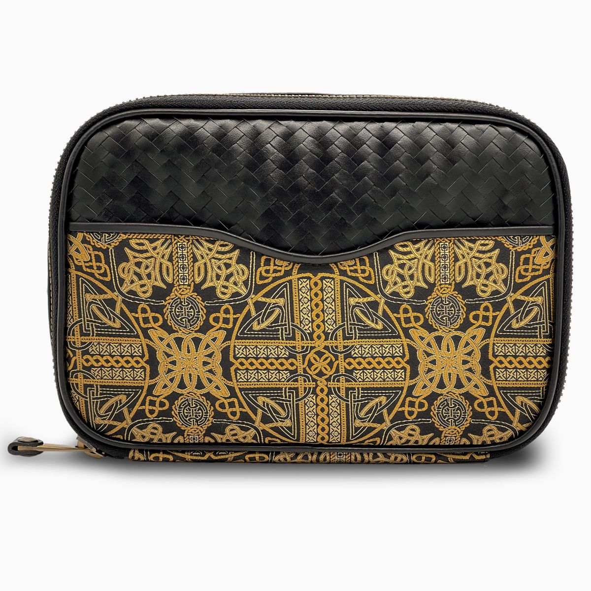 Herringbone Zip Around Toiletry Bag New Lingwood 4