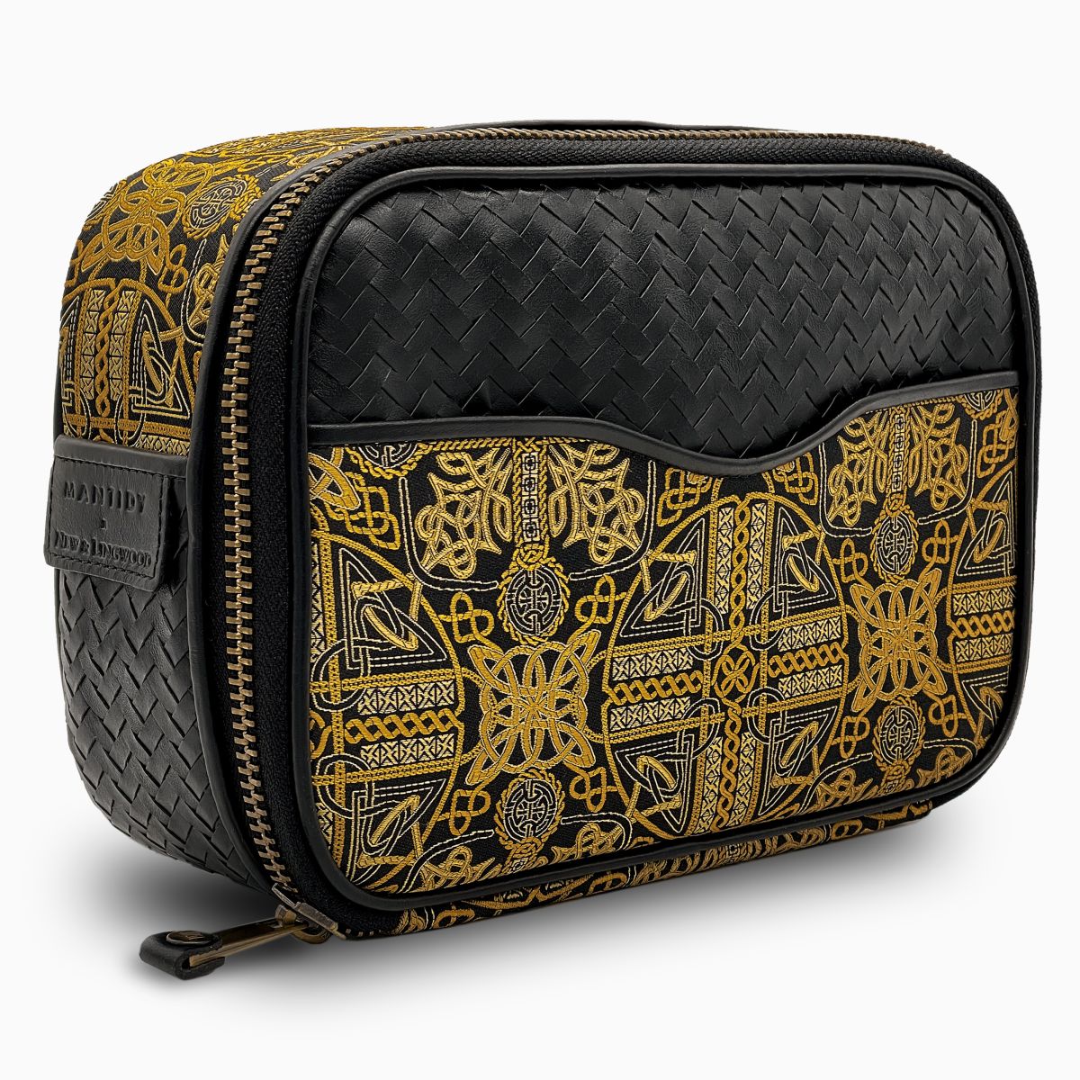 Herringbone Zip Around Toiletry Bag New Lingwood 1