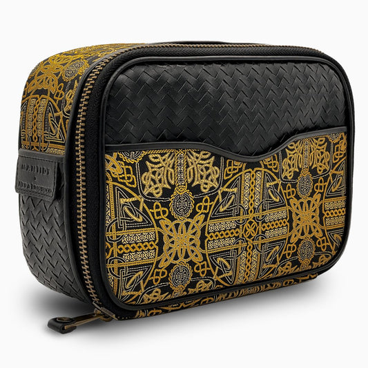 Herringbone Zip Around Toiletry Bag New Lingwood 1