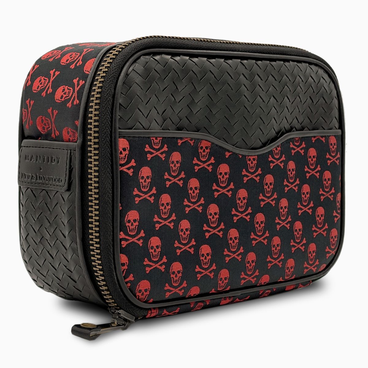 Herringbone Zip Around Toiletry Bag New Lingwood 3